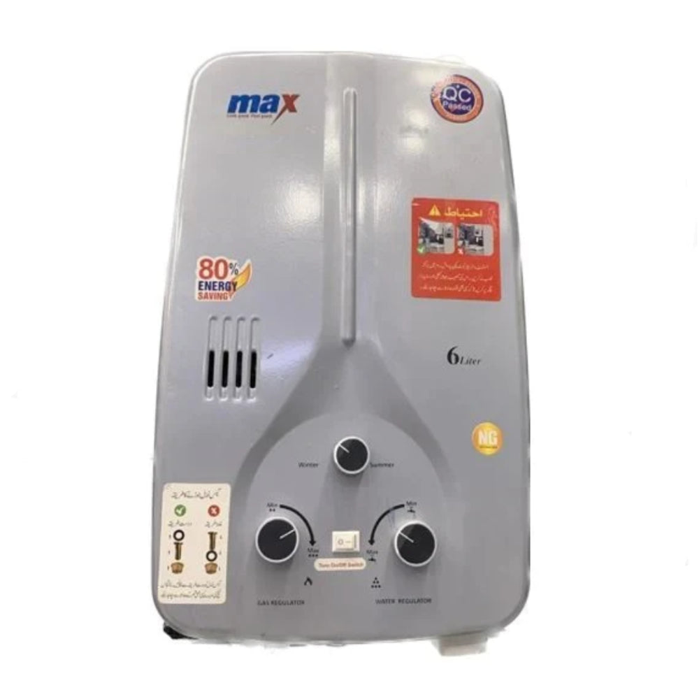 MAX INSTANT GEYSER 6 LITER Model MS2016-NG