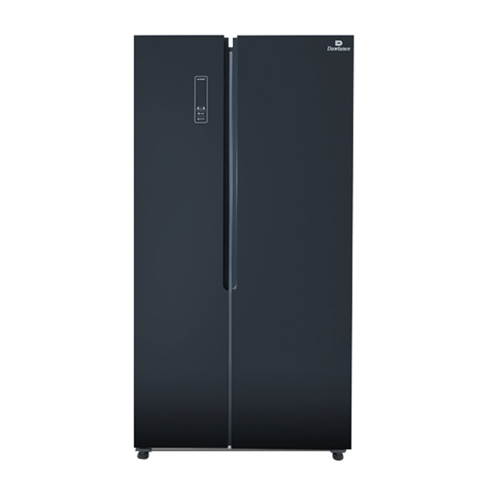 DAWLANCE GLASS DOOR INVERTER NO FROST REFRIGERATOR Model SBS 600 GD BLACK