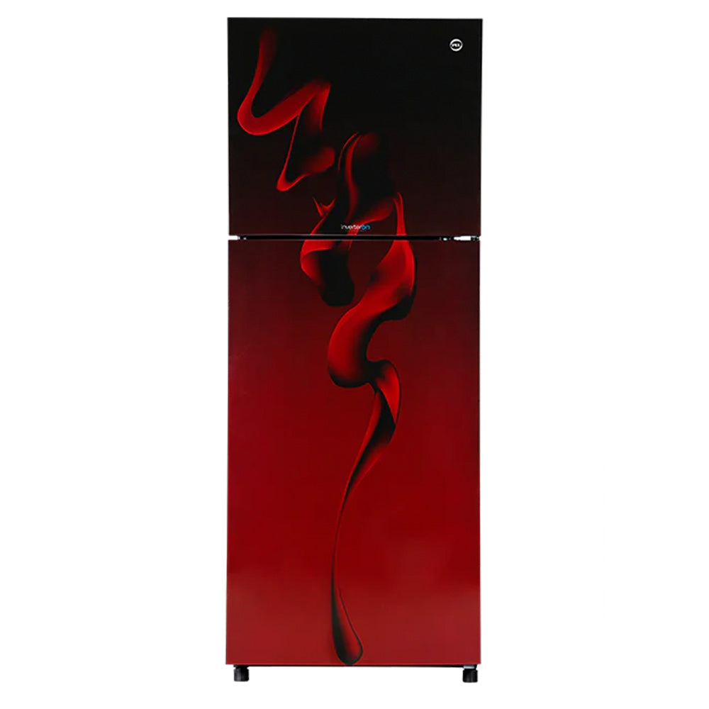 PEL FLAT GLASS DOOR INVERTERON REFRIGERATOR Model 2350 MAROON BLAZE