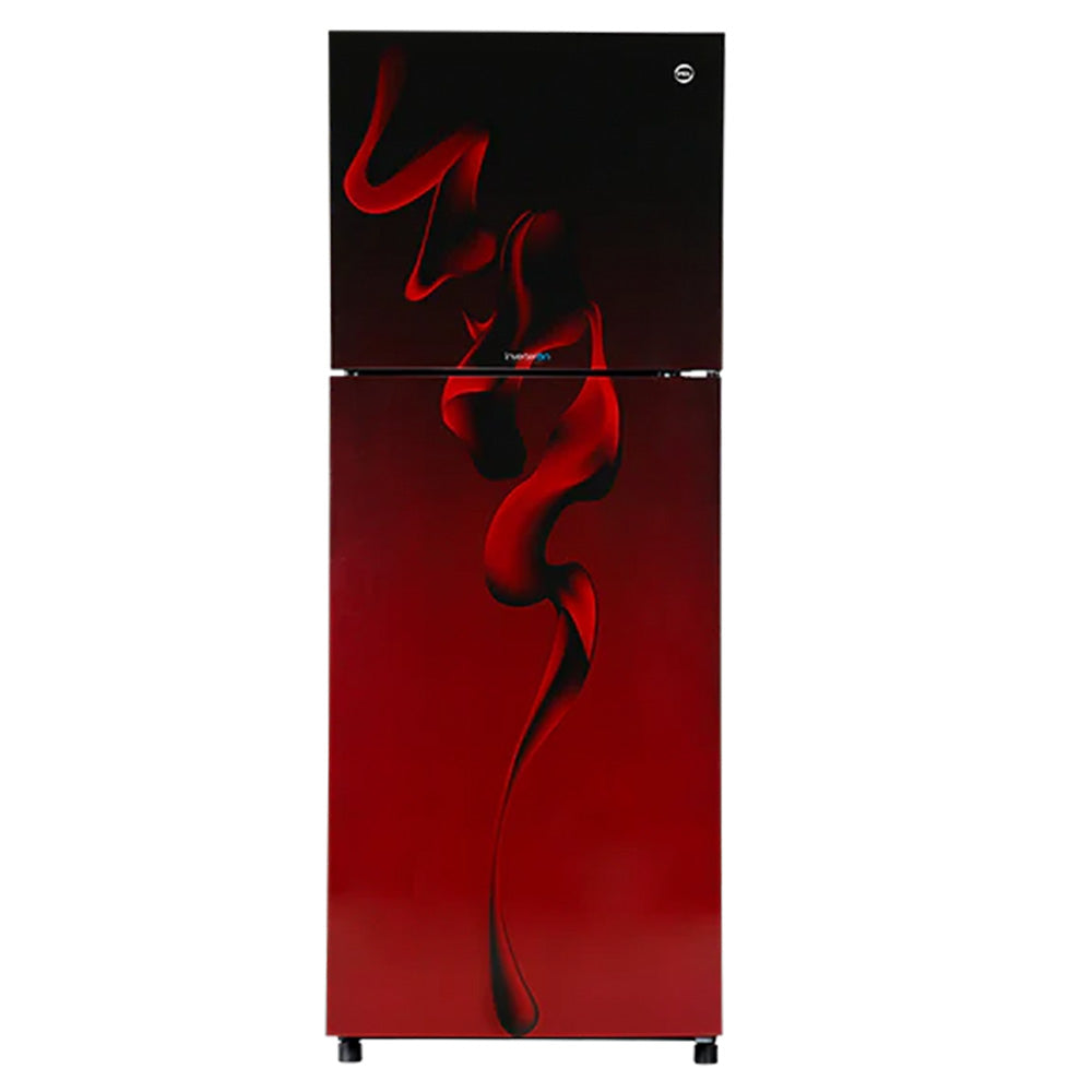 PEL FLAT GLASS INVERTERON REFRIGERATOR Model 22260 MAROON BLAZE