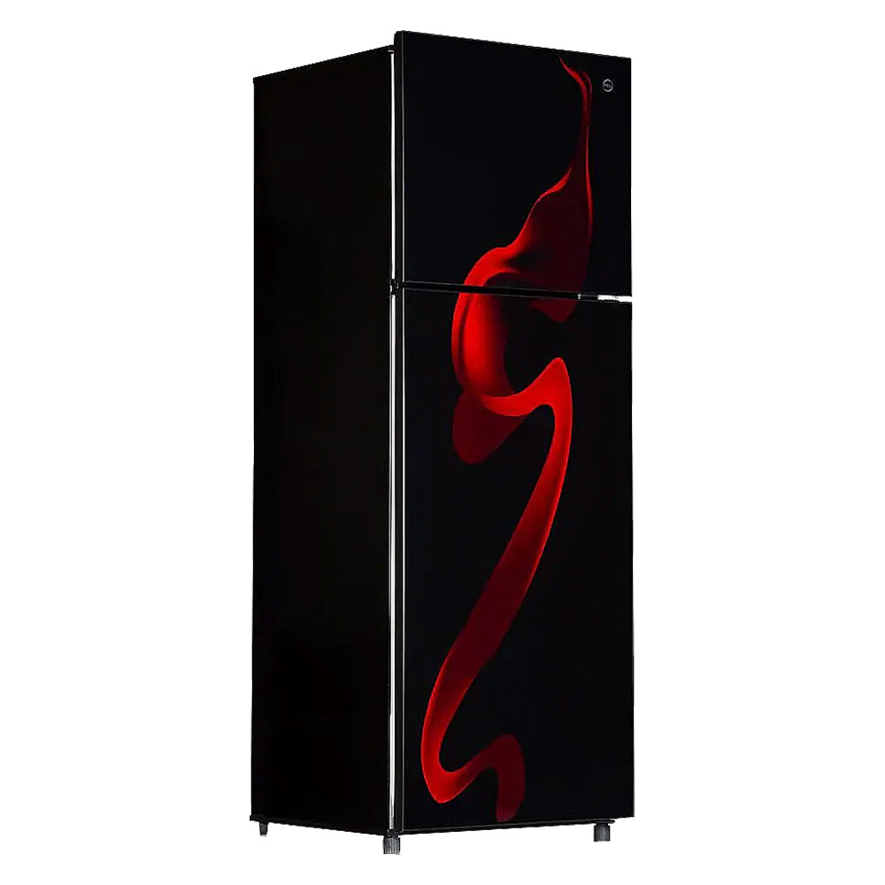 PEL ULTRA CURVED GLASS DOOR INVERTERON REFRIGERATOR Model 22260 RED BLAZE