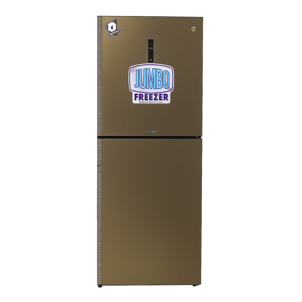 PEL GLASS DOOR DIGITRON INVERTER REFRIGERATOR Model 22260GD SILVER STRIP GRAY
