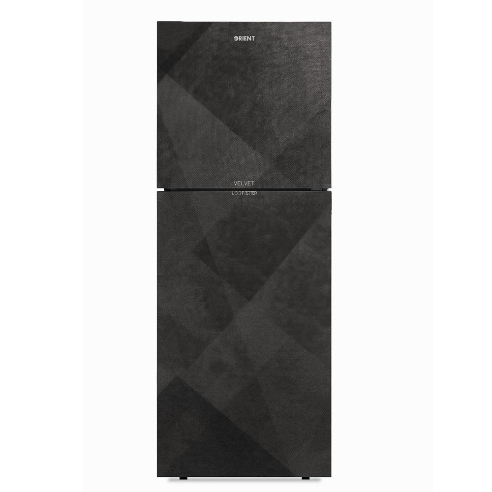 ORIENT VELVET GLASS DOOR INVERTER REFRIGERATOR Model 380I VELVET SILK BLACK