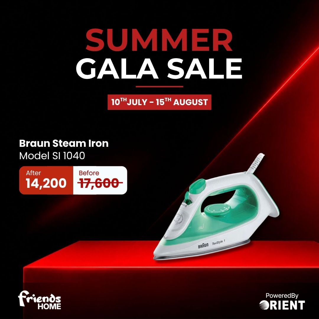 BRAUN STEAM IRON Model SI 1040
