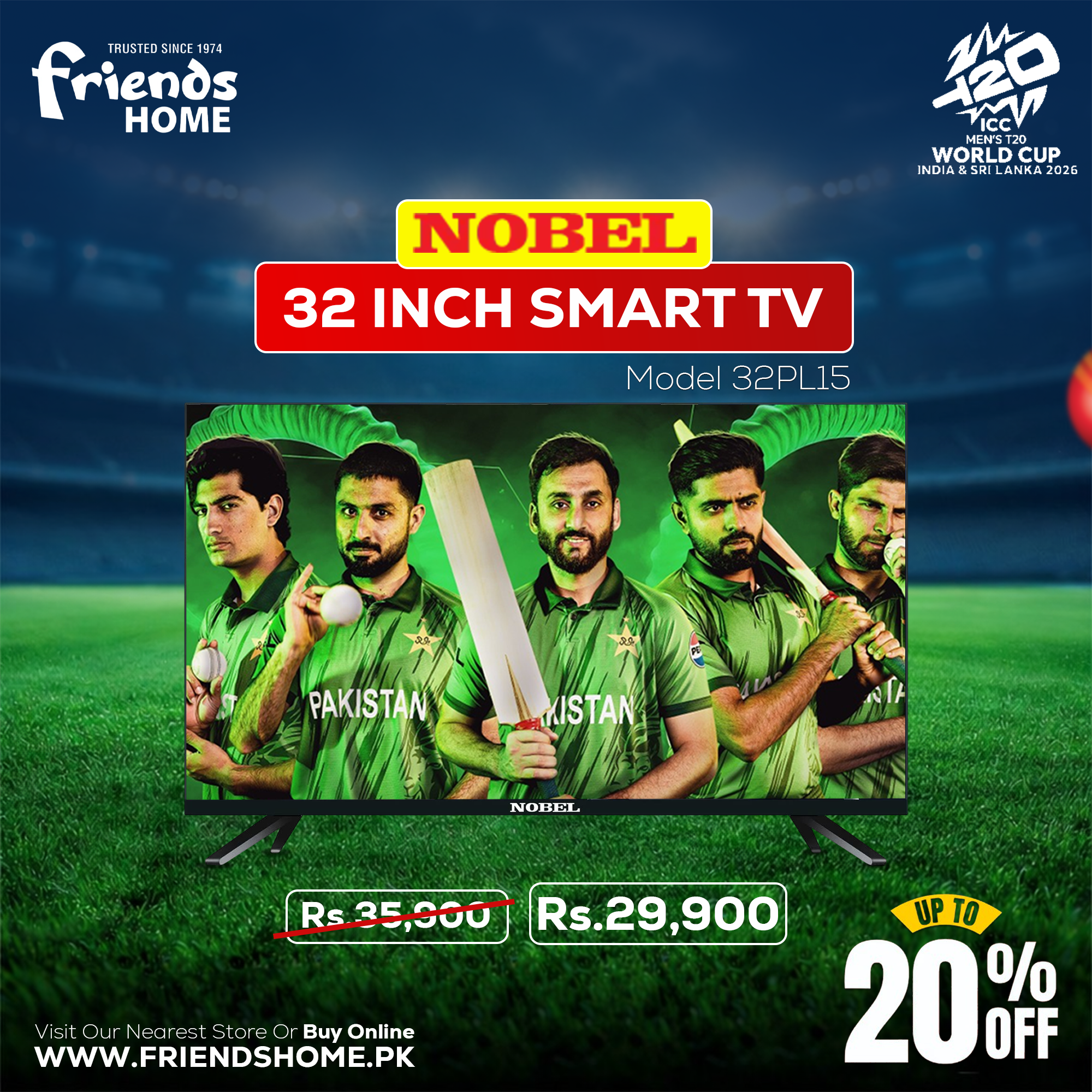 NOBEL 32 INCH SMART TV Model 32PL15