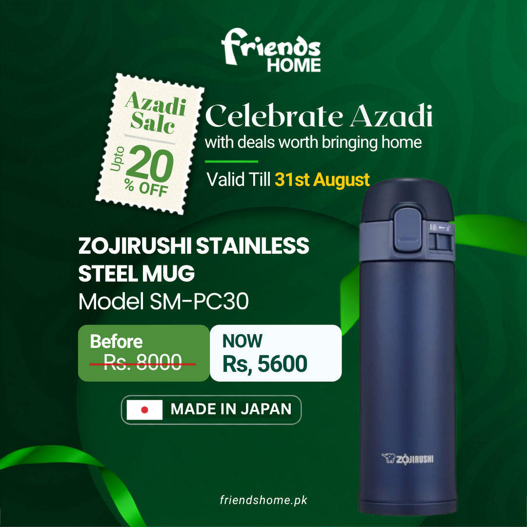 ZOJIRUSHI STAINLESS STEEL MUG Model SM-PC30