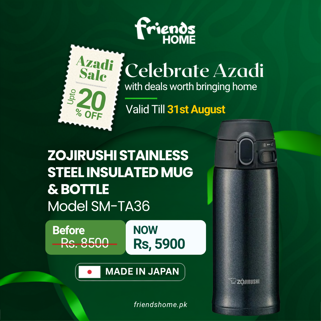 ZOJIRUSHI STAINLESS STEEL INSULATED MUG & BOTTLE Model SM-TA36
