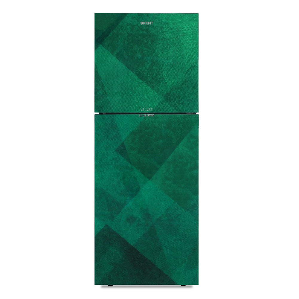ORIENT VELVET GLASS DOOR INVERTER REFRIGERATOR Model 470I VELVET SILK GREEN