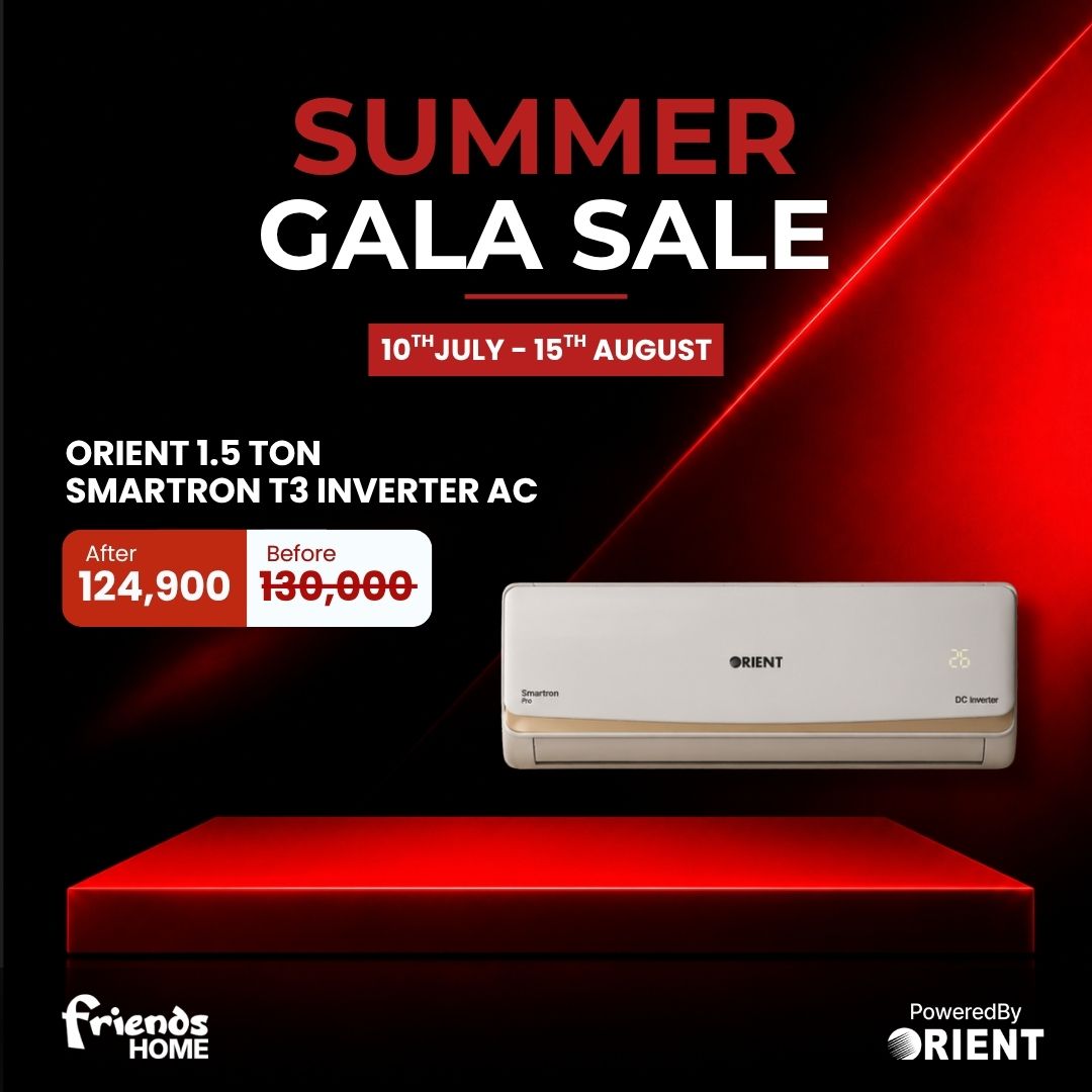 ORIENT 1.5 TON SMARTRON T3 INVERTER AC Model 18C PRO ULTRA GOLDEN