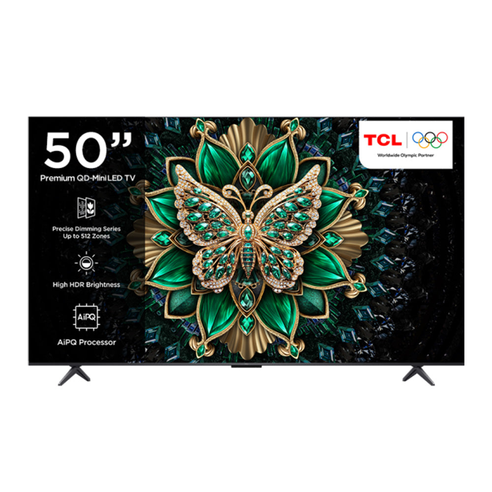 TCL 50 INCH SMART & 4K QD-MINI LED TV Model 50C6K
