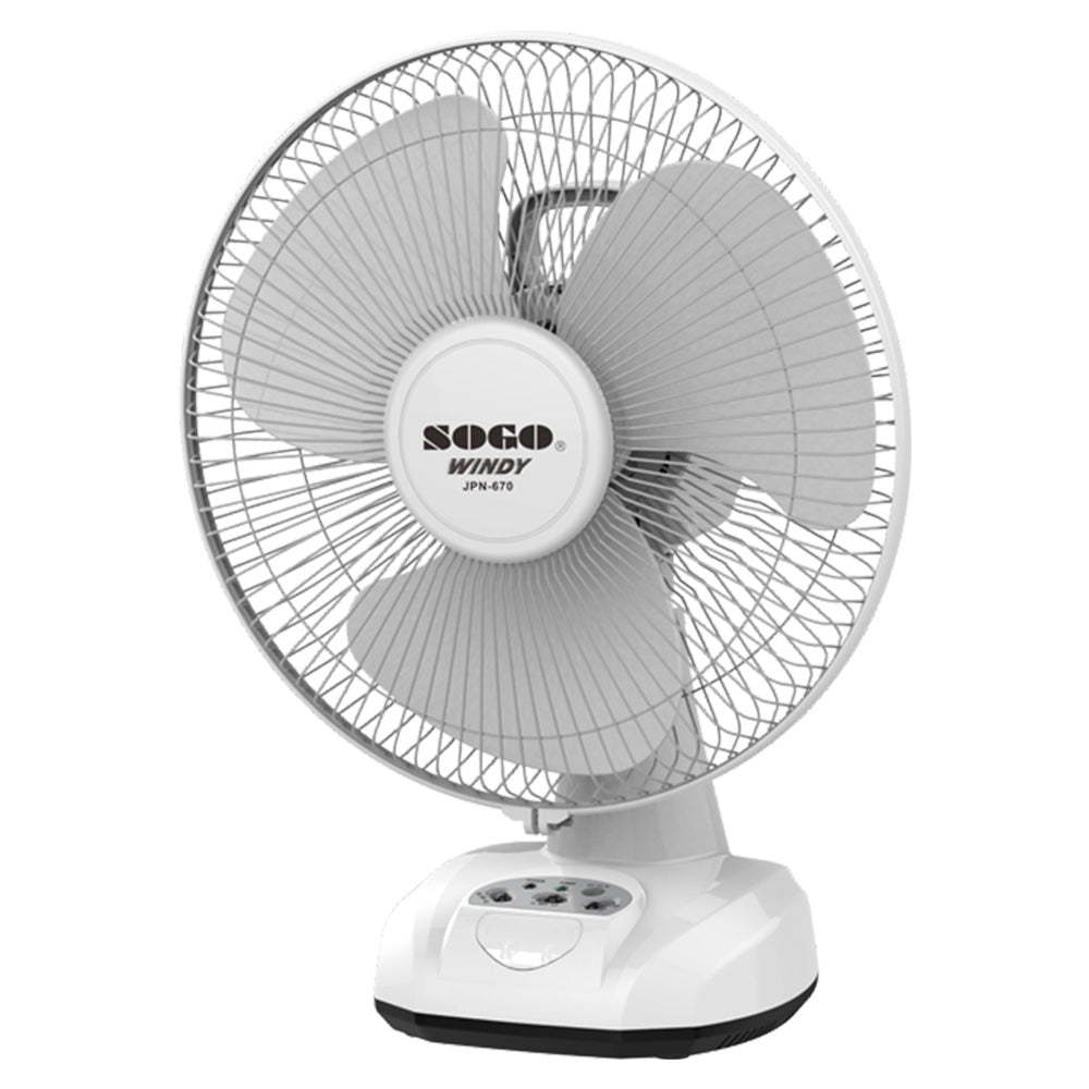 SOGO RECHARGEABLE FLOOR FAN Model JPN-670