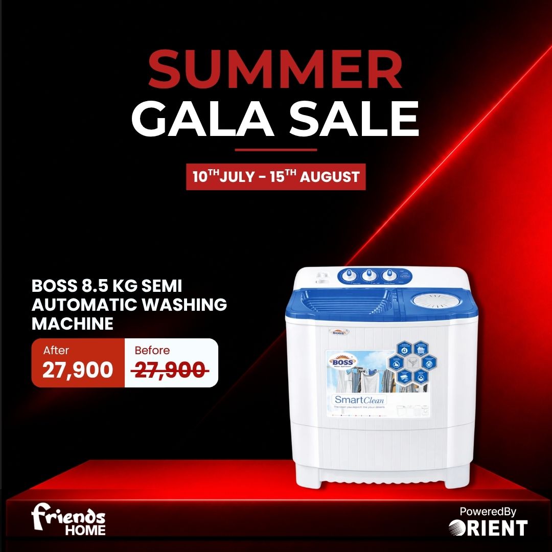 BOSS 8.5KG TWIN TUB WASHING MACHINE Model KE-9500 BS