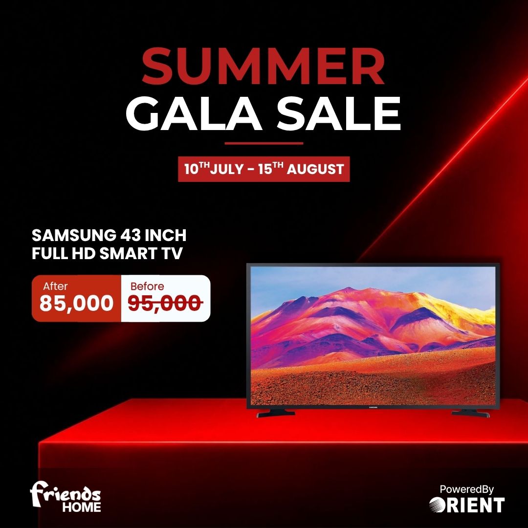 SAMSUNG 43 INCH FULL HD SAMART LED TV Model 43T5300