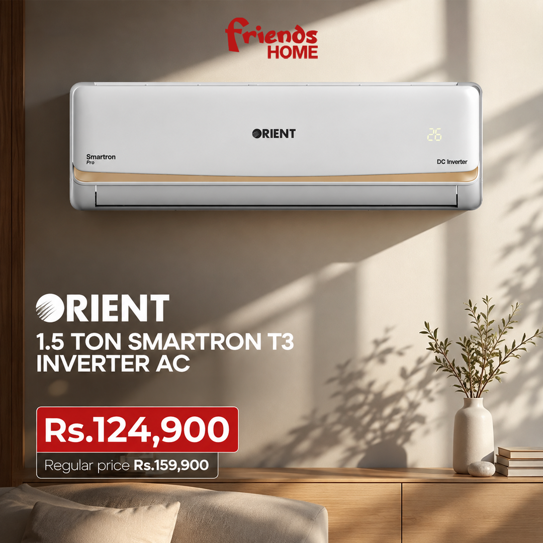 ORIENT 1.5 TON SMARTRON T3 INVERTER AC Model 18C PRO ULTRA GOLDEN
