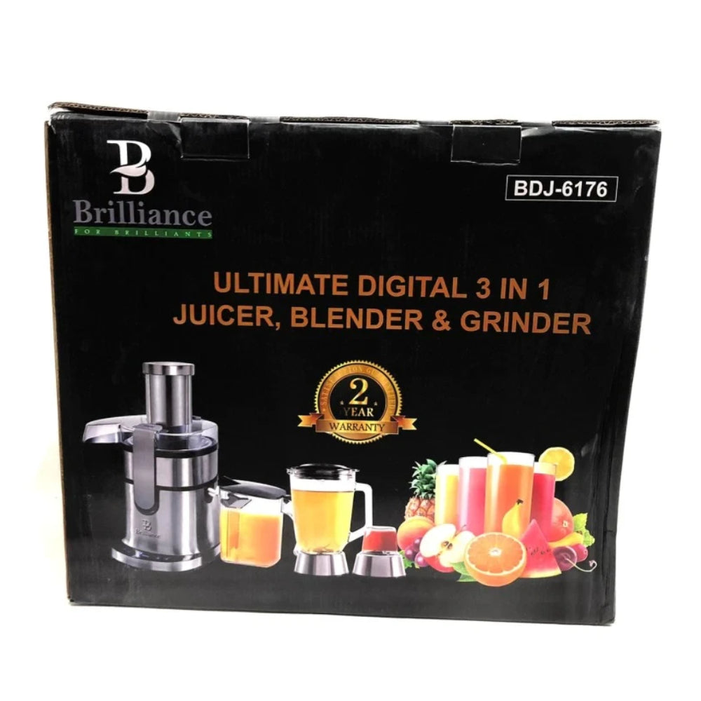 BRILLIANCE JUICER BLENDER & GRINDER Model BDJ-6176