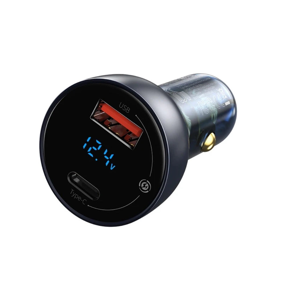 BASEUS CAR CHARGER Model DIGITAL DISPLAY QC+PPS 65W