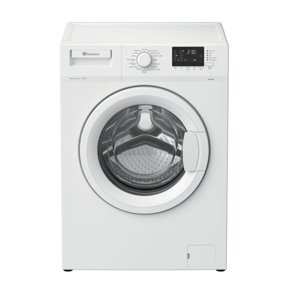 DAWLANCE WASHING MACHINE AUTOMATIC FRONT LOAD Model DWF 7120 W INV