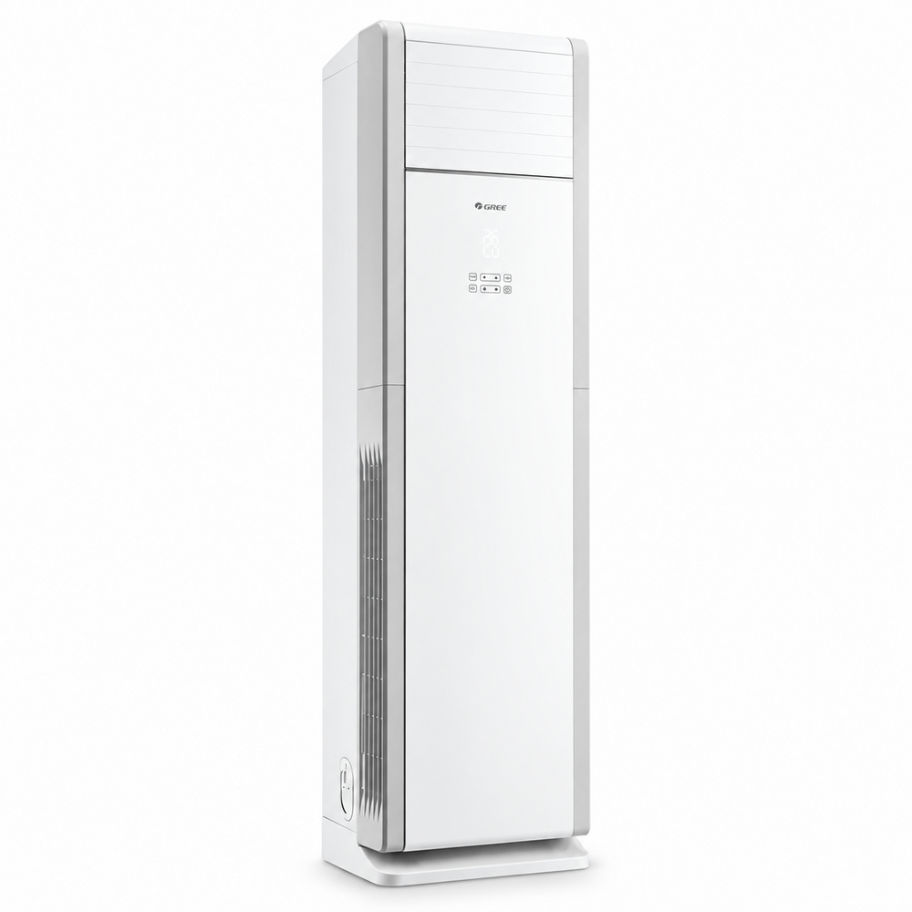 GREE GF-24TFIH floor-standing inverter AC with closed air louvers