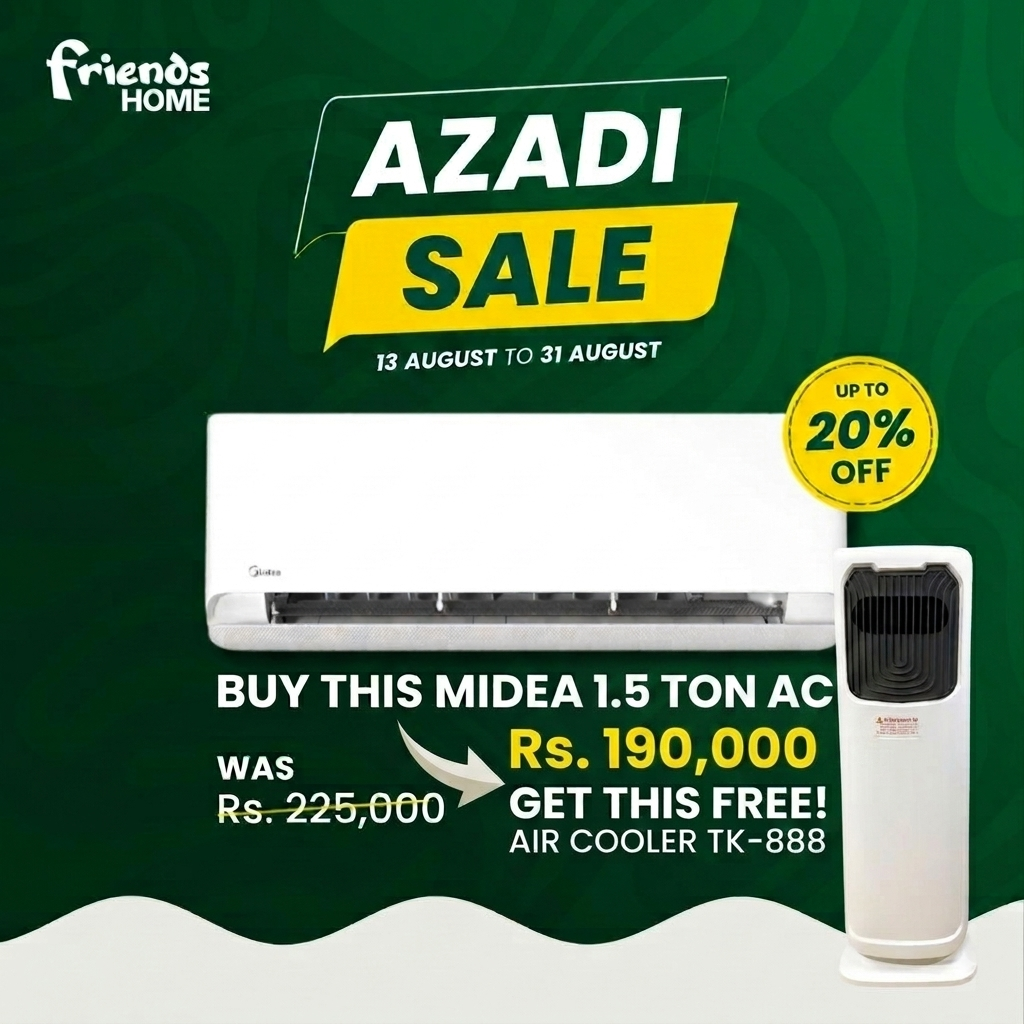 MIDEA 1.5 TON BREEZELESS E DC INVERTER AC Model MSCB1CU-18HRFN8