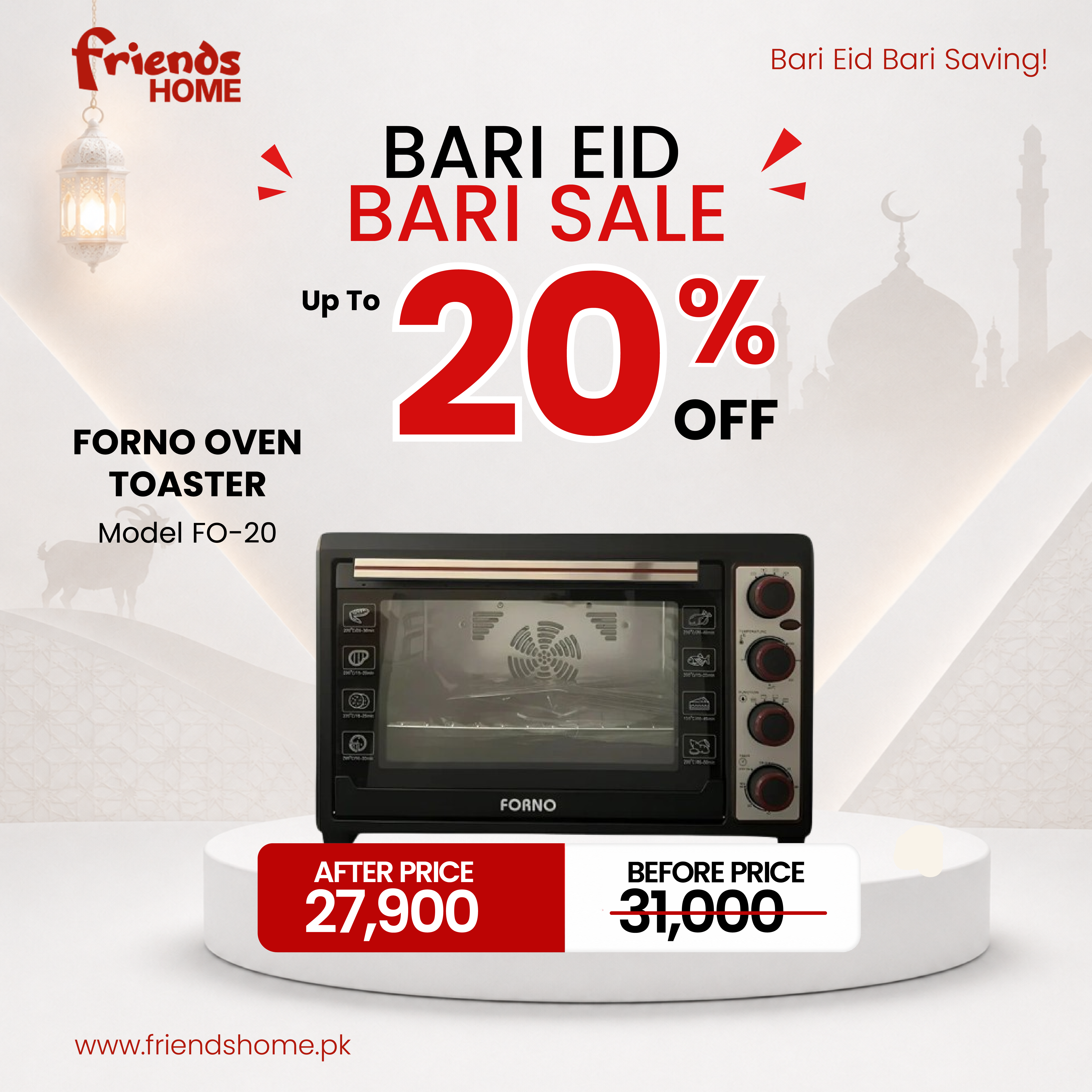 FORNO OVEN TOASTER Model FO-20