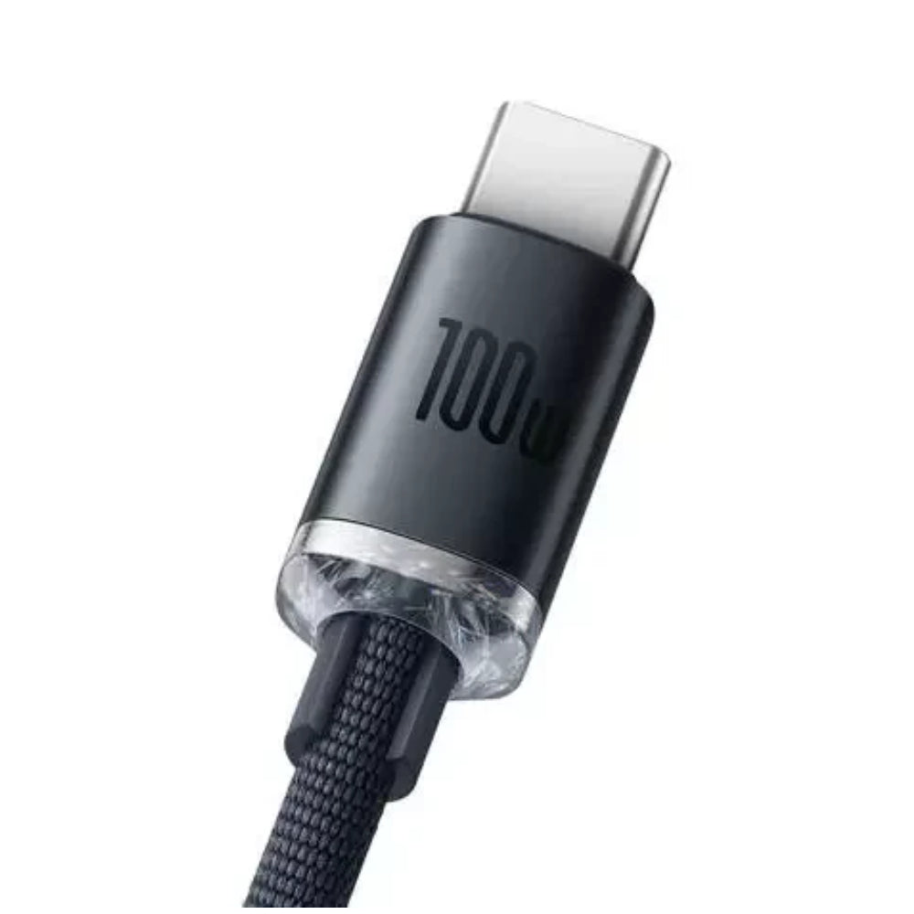 BASEUS USB TO TYPE C CABLE Model CRYSTAL SHINE 100W 1.2M