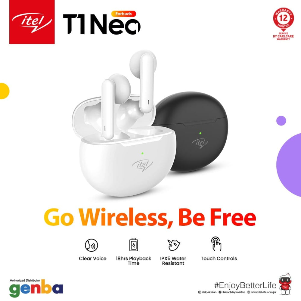 ITEL EARBUDS Model T1 NEO