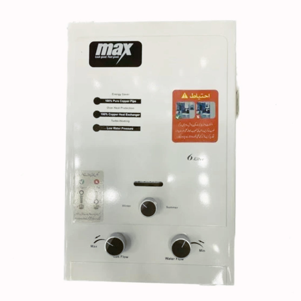MAX INSTANT GEYSER Model GM6LITREBBNG