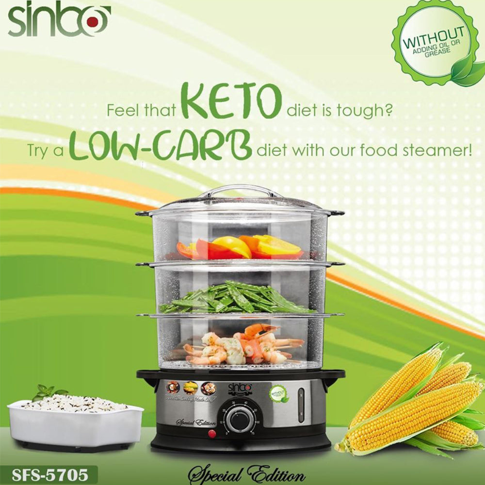 SINBO FOOD STEAMER Model SFS-5705