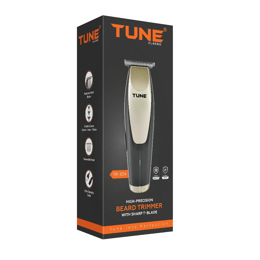 TUNE CLASSIC SHARP T-BLADE HAIR TRIMMER Model TR304