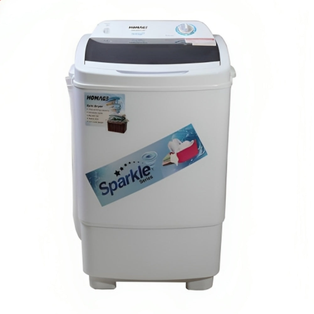 HOMAGE 10KG SINGLE TUB SPINNER Model HW-49101SP WHITE