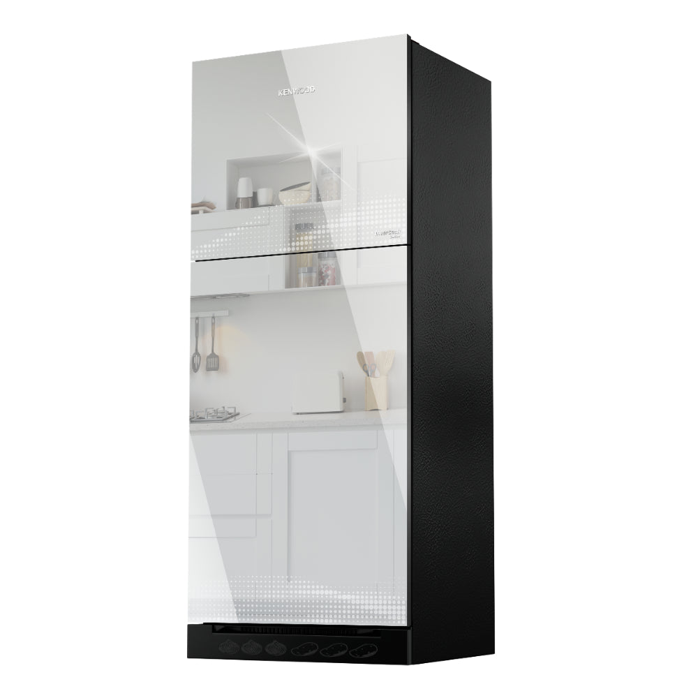 KENWOOD GLASS DOOR INVERTER REFRIGERATOR Model KRF-25557GD MIRROR GLASS