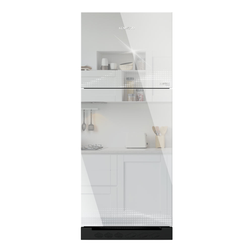 KENWOOD GLASS DOOR INVERTER REFRIGERATOR Model KRF-25557GD MIRROR GLASS