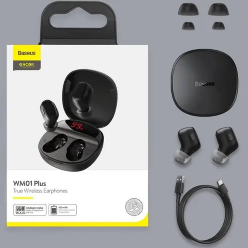 BASEUS TRUE WIRELESS EARPHONES Model WMO1 PLUS