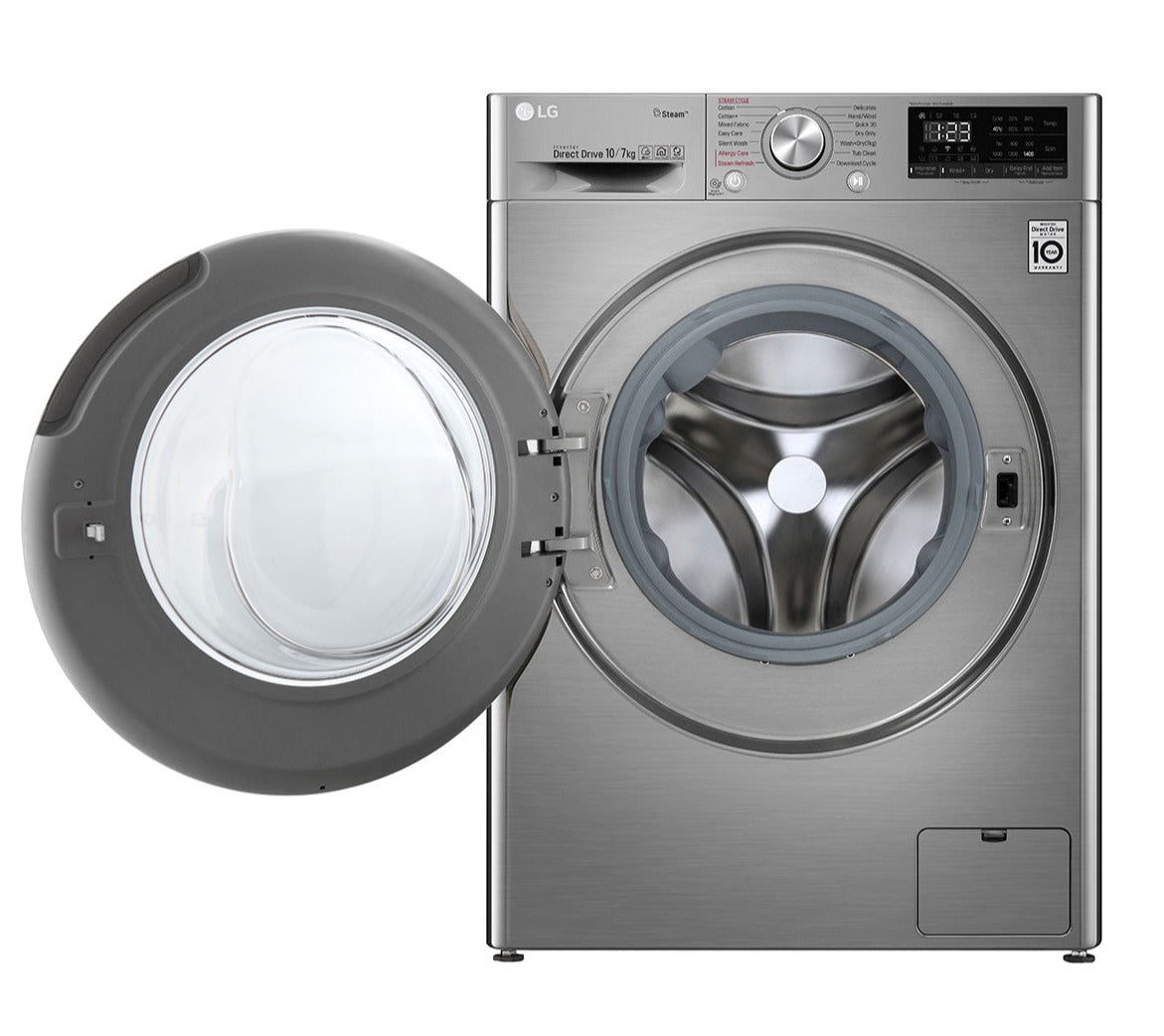 LG 10.5/7KG VIVACE AUTOMATIC FRONT LOAD WASHER AND DRYER COMBO Model F4V5RGP2T