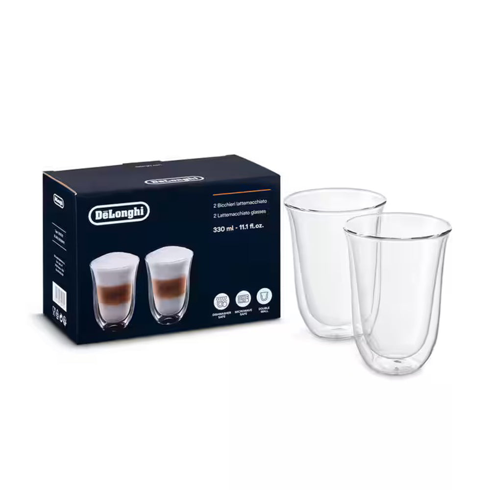 DELONGHI LATTE DOUBLE WALL THERMAL GLASSES 330ML Model DLSC312