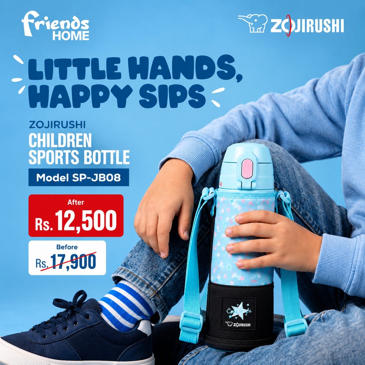 ZOJIRUSHI CHILDREN SPORTS BOTTLE Model SP-JB08