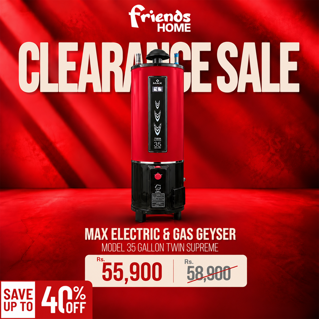 MAX electric and gas geyser 35 gallon Twin Supreme clearance sale 40% off