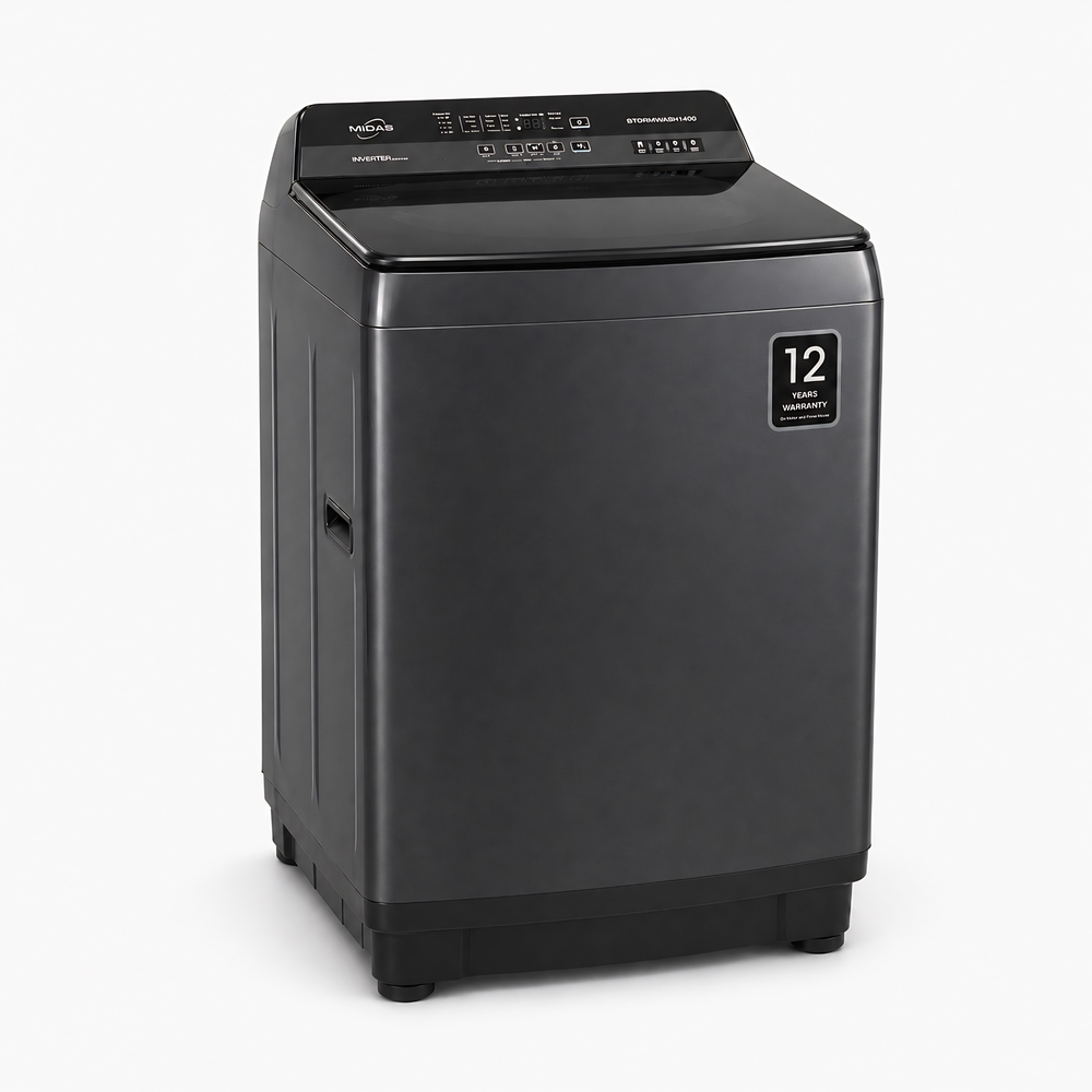 MIDAS MI-WMTL-1400 14KG Automatic Top Load Washing Machine - Image 3