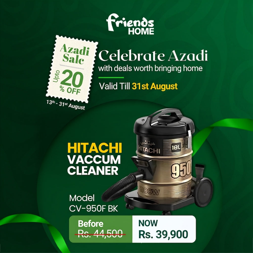 HITACHI VACUUM CLEANER Model CV-950F BK