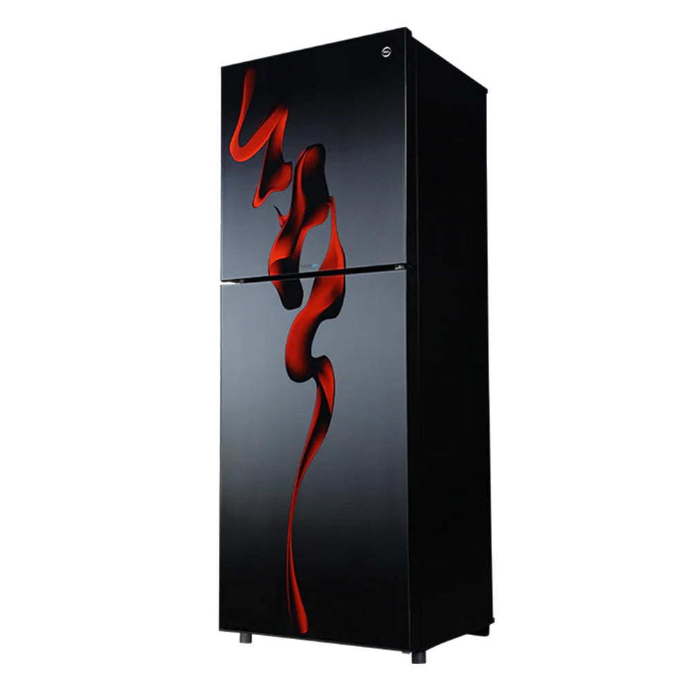 PEL FLAT GLASS DOOR INVERTERON REFRIGERATOR Model 2350 HAZEL RED BLAZE