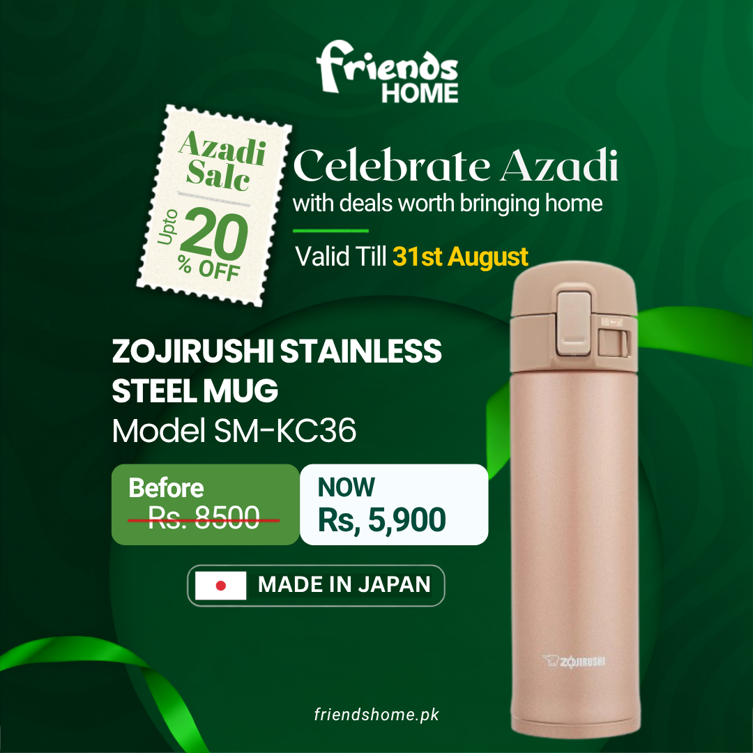 ZOJIRUSHI STAINLESS STEEL MUG Model SM-KC36