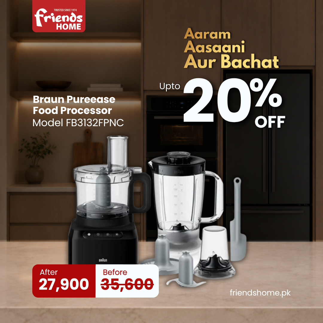 BRAUN PUREEASE FOOD PROCESSOR Model FP 3132 BK