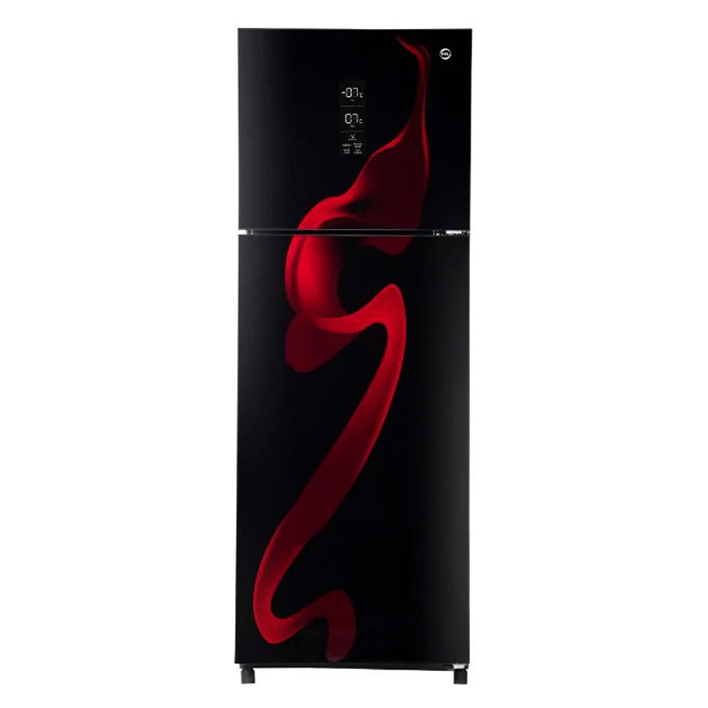 PEL GLASS DOOR DIGITRON INVERTER REFRIGERATOR Model 6460 RED BLAZE