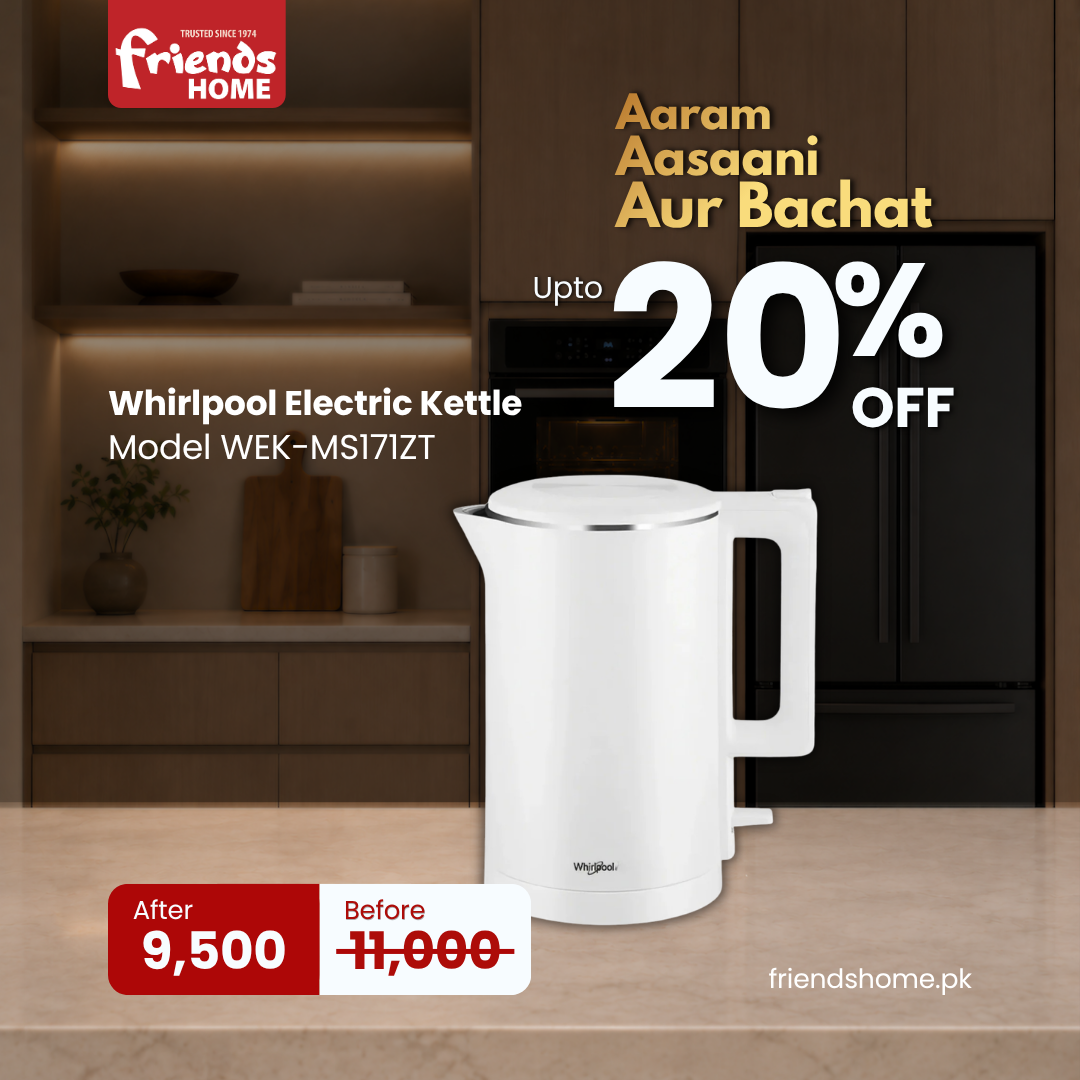 WHIRLPOOL ELECTRIC KETTLE Model WEK-MS171ZT