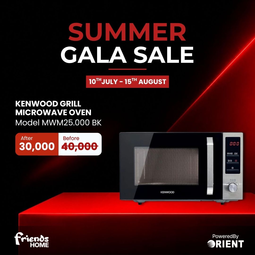 KENWOOD GRILL MICROWAVE OVEN 25 LITRE Model MWM25.000BK