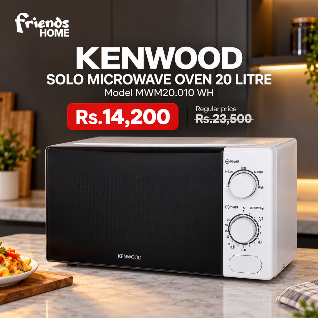 KENWOOD SOLO MICROWAVE OVEN 20 LITRE Model MWM20.010 WH
