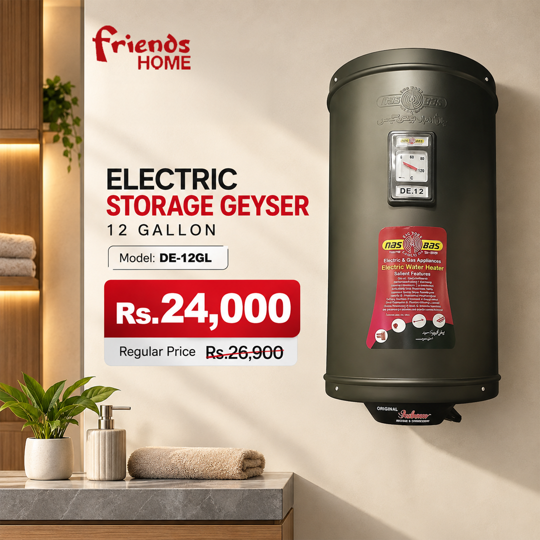 NASGAS ELECTRIC STORAGE GEYSER 12 GALLON Model DE-12GL