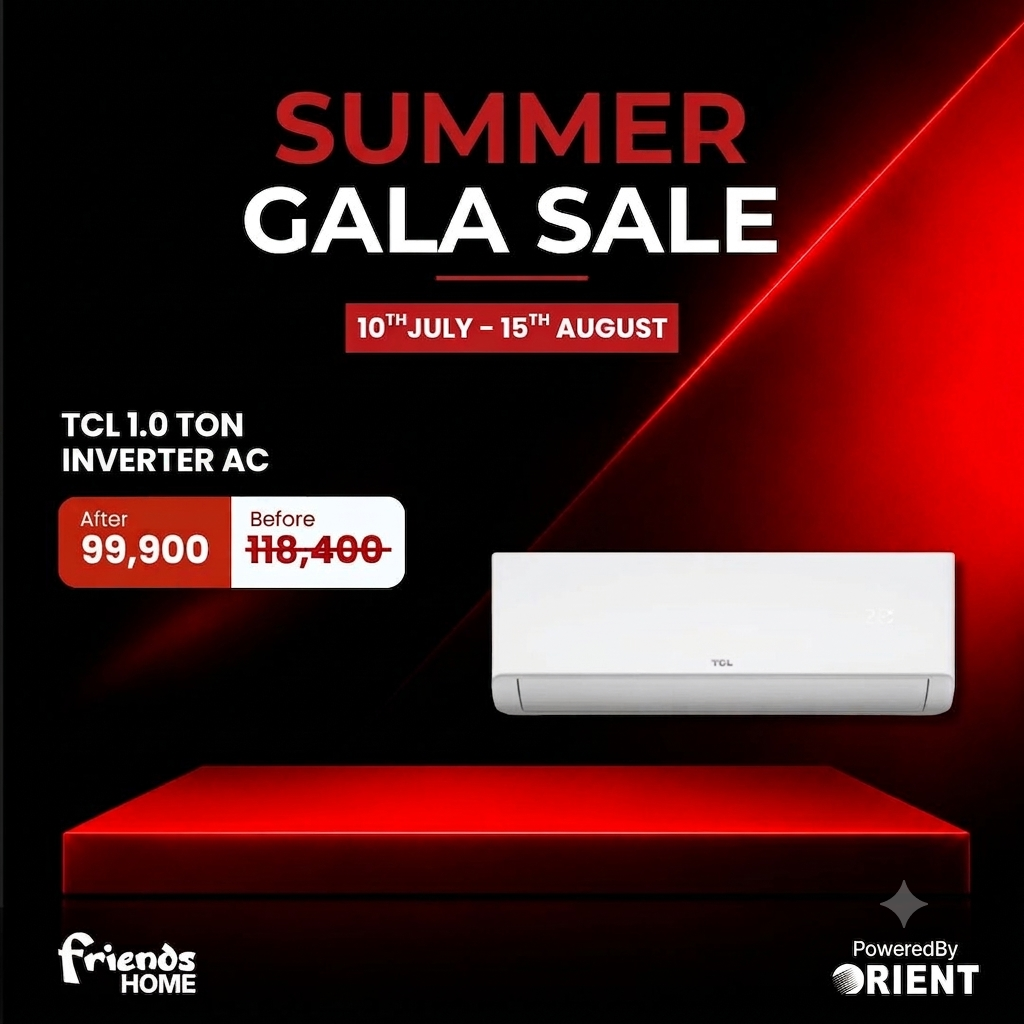 TCL 1.0 TON SAVEIN INVERTER AC Model TAC-12SVN-AI-11
