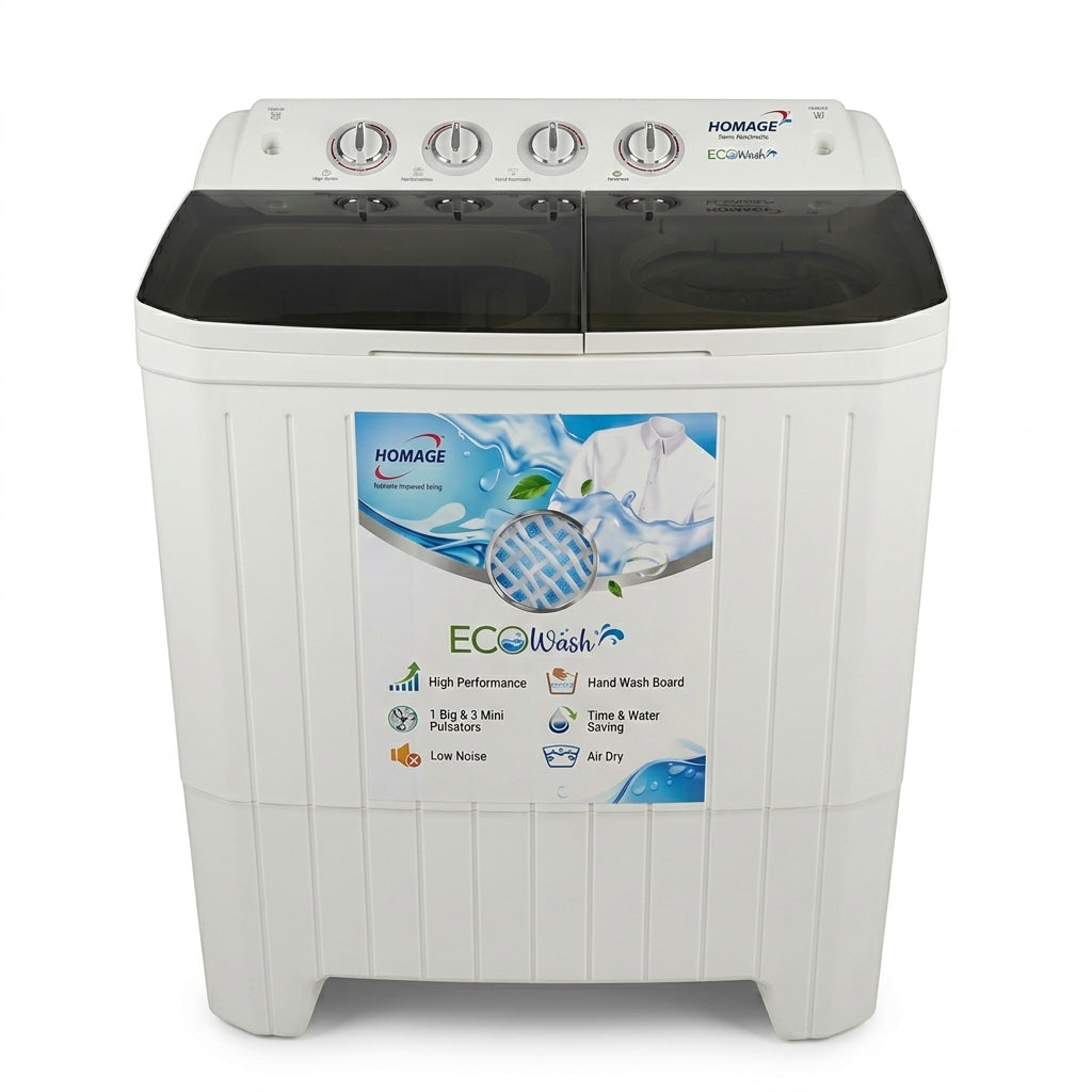 HOMAGE 10KG TWIN TUB WASHING MACHINE Model HWE-49102SAG PB