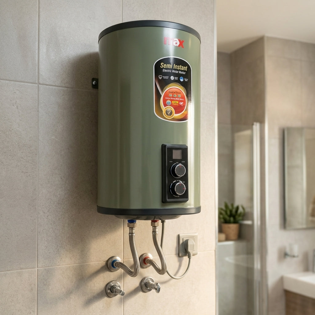 MAX SEMI INSTANT ELECTRIC GEYSER 50 LITER Model 50L-SUPER-INV